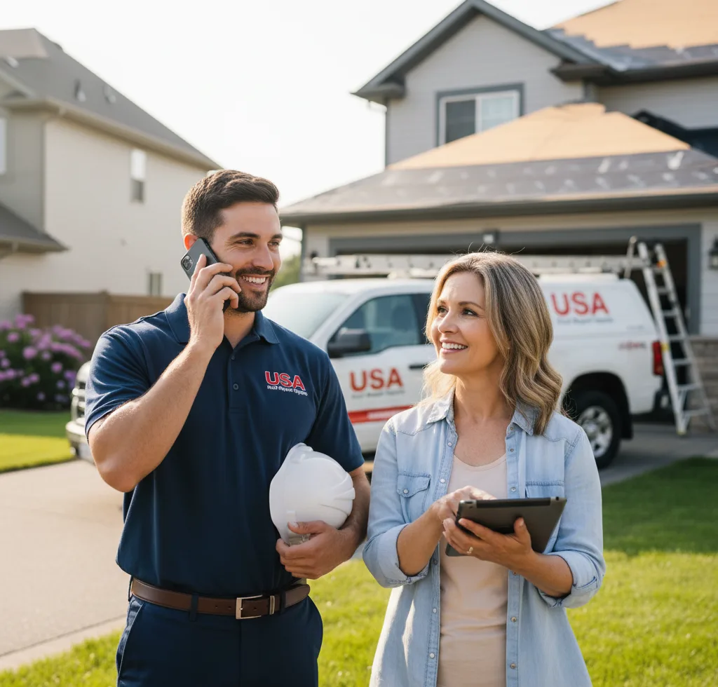 USA Roof Repair Experts customer support in Granville